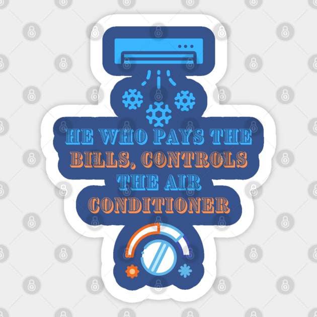 Air Conditioning Sticker by Unboxed Mind of J.A.Y LLC 